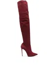 Le Silla Eva Stretch Boots In Red