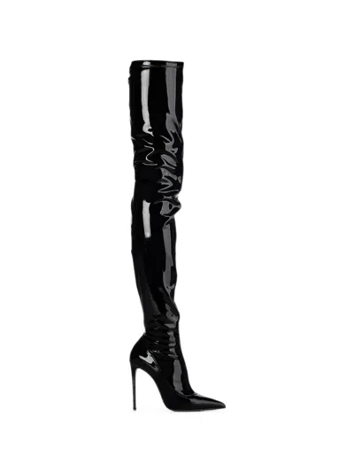 Le Silla Eva Thigh-high Boots In Black