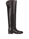 Le Silla Fold-over Leather Boots In Brown