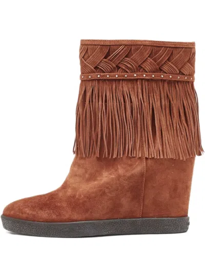 Pre-owned Le Silla Fringed Braided Boots