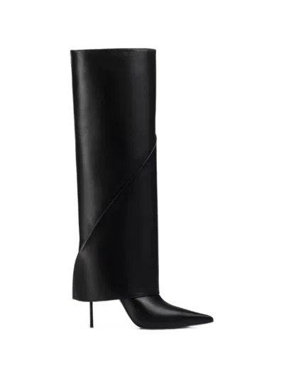 Le Silla Futura Gaiter-detail Boots In Black