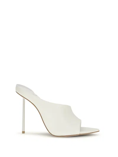 Le Silla Futura Mule Sandals In White