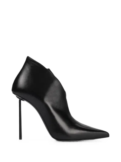 Le Silla Futura Pointed-toe Ankle Boots In Black