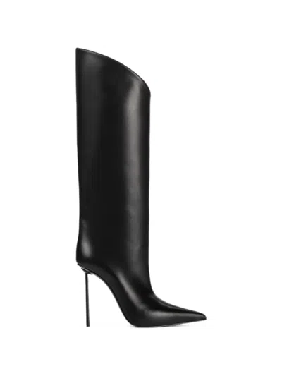 Le Silla Futura Pointed-toe Boots In Black