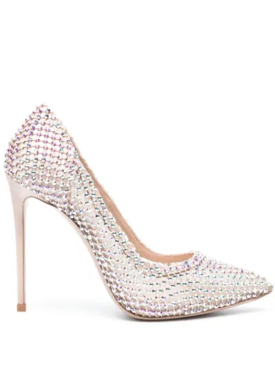 Le Silla Gilda 120mm Rhinestone-embellished Pumps In Neutrals