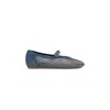 Le Silla Gilda Crystal-embellished Ballerina Shoes In Blue