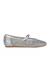 Le Silla Gilda Crystal-embellished Ballet Flats In Silver