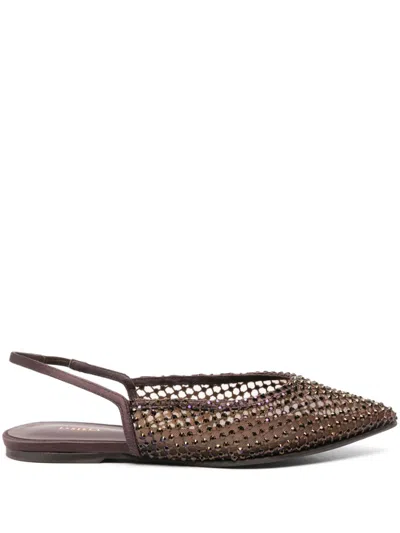 Le Silla Gilda Ballet Flats In Brown