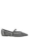Le Silla Grey Pointed Toe Ballet Flats In Gray