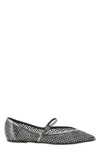 Le Silla Grey Pointed Toe Ballet Flats In Gray