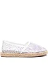 Le Silla Gilda Crystal-embellished Espadrilles In 白色
