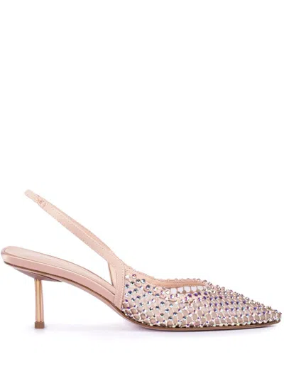 Le Silla Gilda Crystal-embellished Pumps In Pink