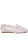 Le Silla Gilda Crystal-embellished Slippers In Neutrals