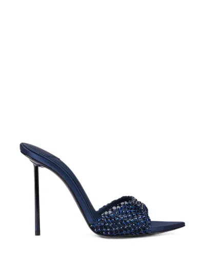 Le Silla Gilda Crystal-embellished Sandals In Blue