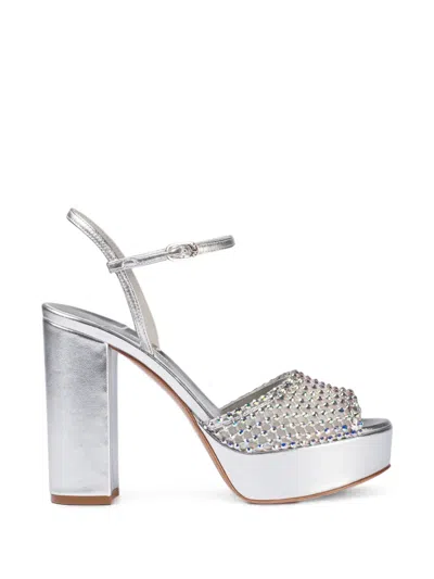 Le Silla Gilda Crystal-embellished Sandals In Multi