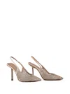Le Silla Gilda Embellished Slingback Pumps In Neutral