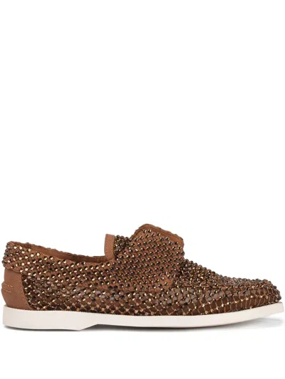 Le Silla Gilda Loafers In Brown