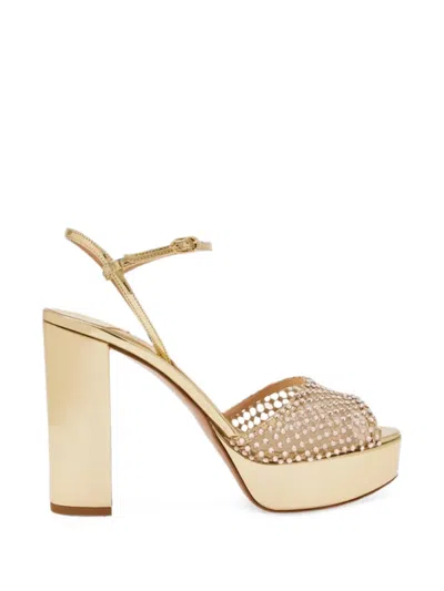 Le Silla Gilda Platform Sandals In Gold