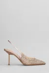 Le Silla Mesh Gilda Pumps Featuring Embellished Design In Copper