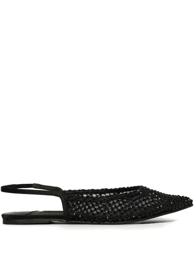 LE SILLA GILDA RHINESTONE-EMBELLISHED FLAT PUMPS