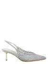 Le Silla Gilda Slingback Heel In Silver