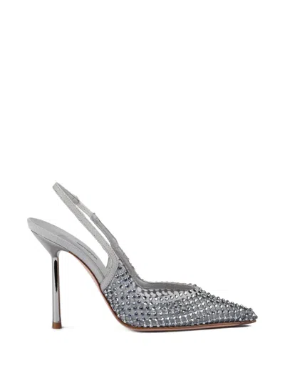 Le Silla Gilda Slingback Heeled Pumps In Gray