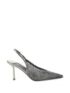 Le Silla 100mm Gilda Crystal-embellished Slingback Pumps In Multi
