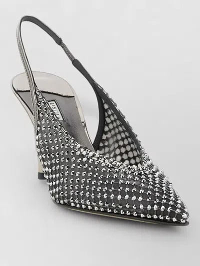 Le Silla Gilda Slingback Pumps Pointed Toe Stiletto In Black