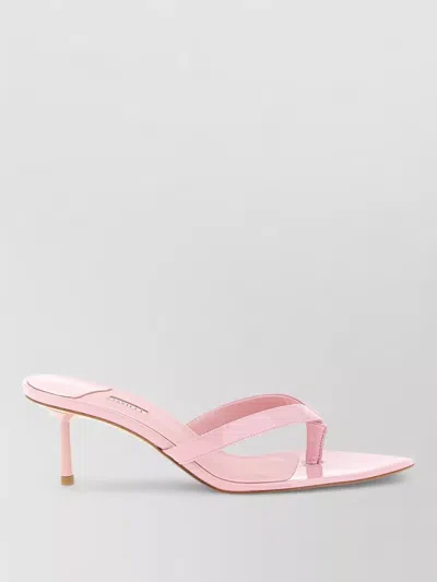 Le Silla Gisele Sandals Open Toe Pointed Kitten Heel In Pink