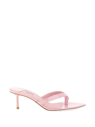 Le Silla Gisele Sandals Open Toe Pointed Kitten Heel In Pink
