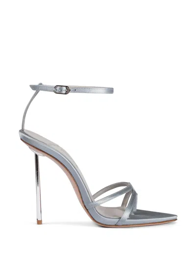 Le Silla Giselle Strappy Pointed Sandals In Gray