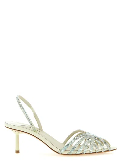 Le Silla Green Slingback Heels