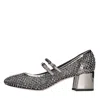 Le Silla Grey Heel Shoes In Grigio Neri E Grigi