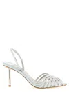 Le Silla Grey Leather Heels In Grey