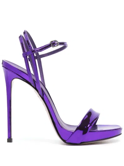 Le Silla Guen 120mm Open-toe Sandals In Purple