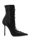 Le Silla Colette High Heels Ankle Boots In Black Leather In Black