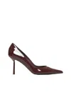 Le Silla Bella 80mm Leather Pumps In Fondente