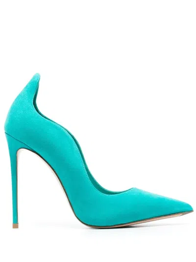 Le Silla Ivy 110mm Suede Pumps In Blue