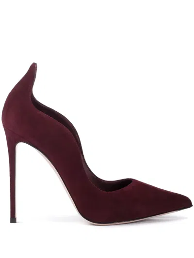 Le Silla Ivy 120mm Suede Pumps In Red