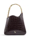 Le Silla Ivy Crocodile-effect Tote Bag In Brown