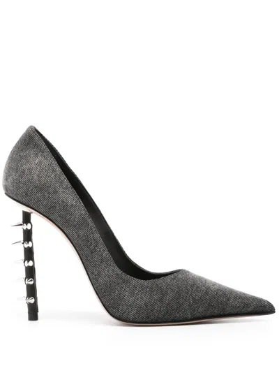 Le Silla Eva 120mm Spike-stud Pumps In Black