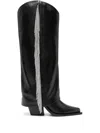 Le Silla Jewel 110mm Leather Boots In Black