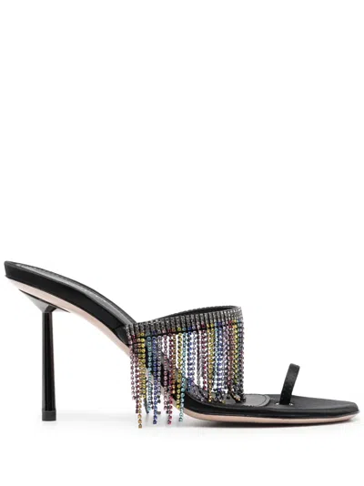 Le Silla Jewels Sandal In Black
