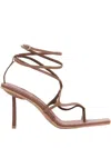 Le Silla Jodie Strappy Sandals In Burgundy