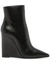 Le Silla Kira 120mm Wedge Leather Boots In Black