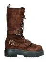 Le Silla Woman Boot Chocolate Brown Size 7 Leather In Brown