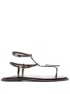 Le Silla Sandalen Aus Leder In Brown