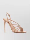 Le Silla Leather Strappy Open Toe Scarlet Sandals