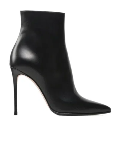 Le Silla Logo High-heeled Boots In Black