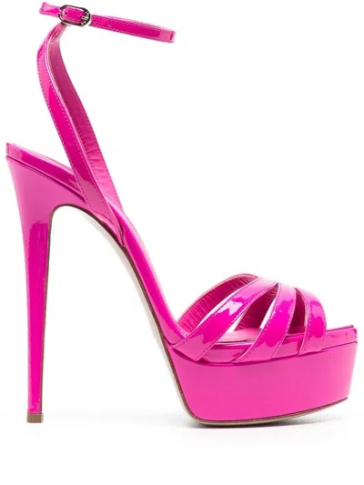 Le Silla Lola 140mm Sandals In 粉色